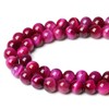 XIANNVXI Rose Pink Tigers Eye Beads 8mm Pink Round Beads