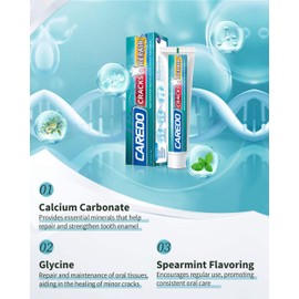 Healing Teeth Crack Toothpaste - Repairing Cracked Teeth Enamel, Remineralizing Toothpaste 100g