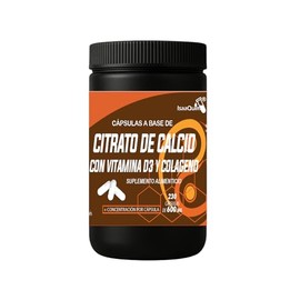 Citrato Calcio Vitamina Colágeno Hidrolizado 600 Por Cápsula 230 Cápsulas Suplemento Alimenticio Isaaquim