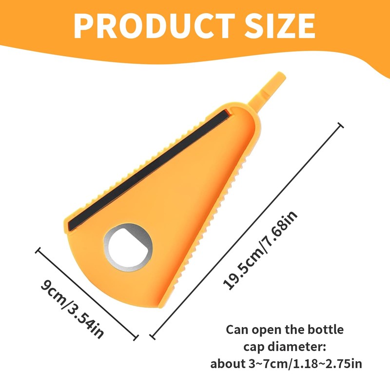 Asheyya 3PCS Multi Function Bottle Opener, Lid Opener for Jars