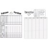 4 Laminated Farkle Yahtzee Yardzee Score Sheets, Dry Erase-Reusable Double