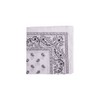 Macahel Cotton Paisley Design Bandana (White)