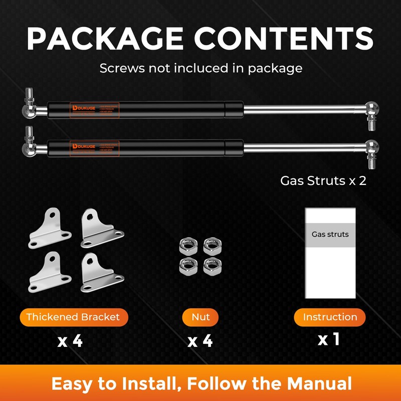 Gas Struts 23 inch 100lb (2 Pack) – Perfect for