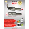 WERHE Professional Bore Suitable for Hex Drill Cordless Combi Drill