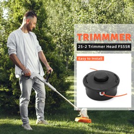 VBSYBO FS 55R FS 90R Trimmer Head 25-2 for Stihl Weed Eater FS45 FS55R FS56RC FS90R FS80 FS80R FS85 FS70R FS90 FS100 FS110 FS110R FS130 FS130R FS250 StringTrimmer Parts