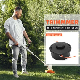 FS 55R FS 90R Trimmer Head 25-2 for Stihl Weed Eater FS45 FS55R FS56RC FS90R FS80 FS80R FS85 FS70R FS90 FS100 FS110 FS110R FS130 FS130R FS250 StringTrimmer Parts