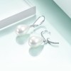 Rnivida 925 Sterling Silver 10MM Pearl Drop Earrings for Women,Hypoallergenic