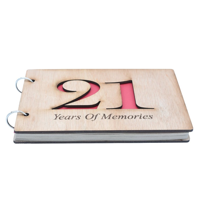 21st Anniversary Scrapbook - 21 Years of Memories Add Photos