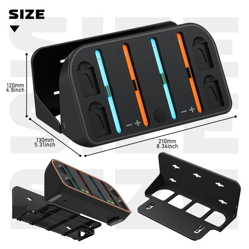 Hosanwell Switch 2 Wall Mount, RGB Light Wall Mount for