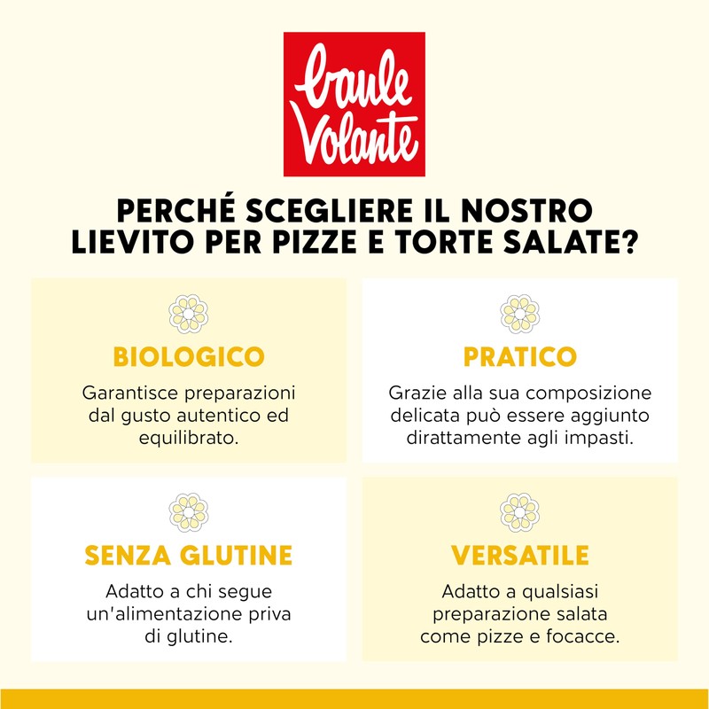 Baule volante Lievito biologico per pizze e torte salate -