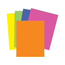 Staples Brights Multipurpose Colored Paper, 24 lbs., 8.5-inch x 11-inch, Assorted Neon, 500/Ream (20201)