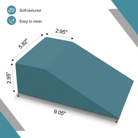 2 Pack Squat Wedge Blocks, Supportive Foot Wrist Exercise Wedge Blocks for Squat,Yoga, Pushup, Balance, Stretch, Strength, Pilate, Plank, Physical Therapy, EVA Riser Block for Men Women