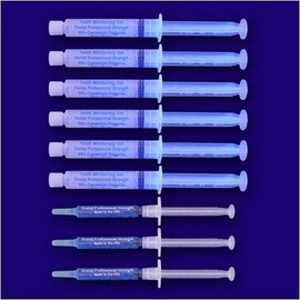 INSTANT WHITE SMILE optimized 60cc GELL ONLY syringes (NO TRAYS) 36% Professional Strength Carbamide Peroxide Teeth Whitening with 3 remineralization gels