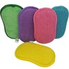 EPONGENIO Pack of 5 Double-Sided Reusable Sponges, Machine Washable, Scratch-Resistant