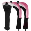 Andux Golf Club Head Covers 6pcs/Set Long Neck (3 Hybrid
