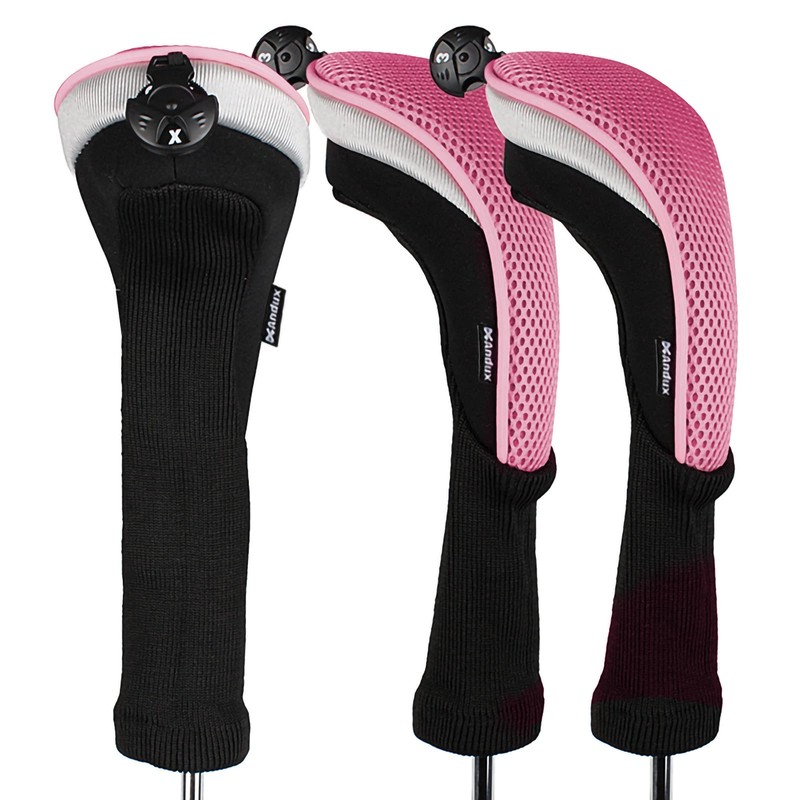 Andux Golf Club Head Covers 6pcs/Set Long Neck (3 Hybrid