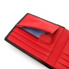 Gryphen Men's RFID Blocking Genuine Leather Wallet (Black/Red)