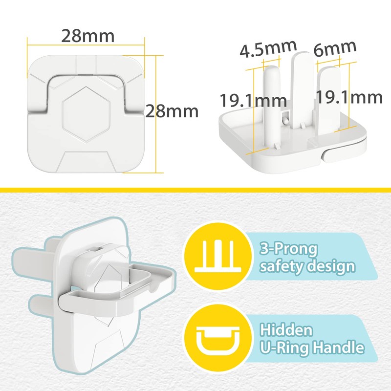 4our Kiddies Baby-Proof Outlet Covers (60 Pack) - Child Safety