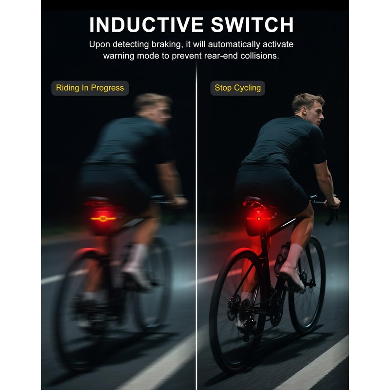 Siuyiu 21 LED Smart Bike Tail Light, 300 Lumens Bike