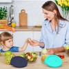 Sophico 4 Cup Round Silicone Storage Cover Lids Replacement for