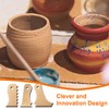 sourcing map 3pcs Pottery Ribs Trimming Tools Beech Pottery Profile