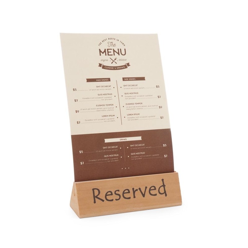 Hendi Table Sign Reserved, 152x44x(H)44 mm, 664308