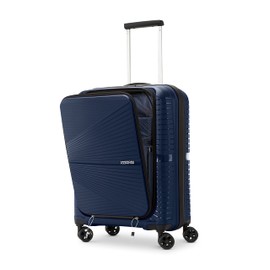 American Tourister Airconic Hardside Expandable Luggage with Spinner Wheels, Navy Blue, Carry-On 20-Inch