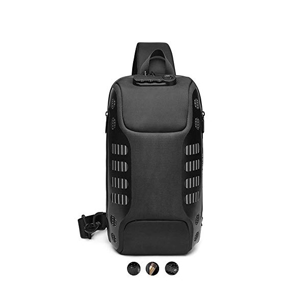 OZUKO Anti-Theft Waterproof Shoulder Backpack Sling Chest Crossbody Bag Sling Backpack