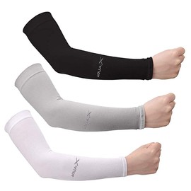 Bacophy 3 Pairs Arm Sleeves UV Protection Cooling Sleeves Women Men Arm Cover
