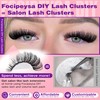 Focipeysa Fluffy Lash Clusters 100D Eyelash Clusters 10-18mm Fluffy Volume