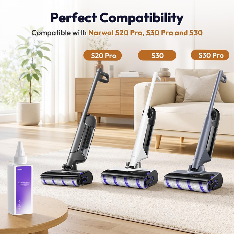 Floor Cleaning Solution Compatible with Narwal S20 Pro/S30 Pro/S30