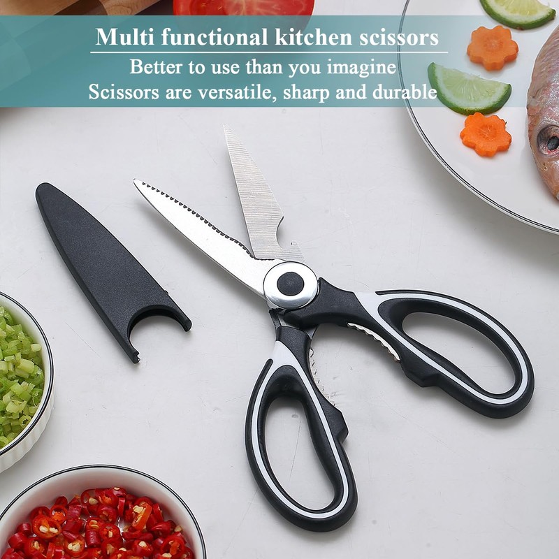 Berglander Kitchen Shears, Premium Heavy Duty Sharp Kitchen Scissors All
