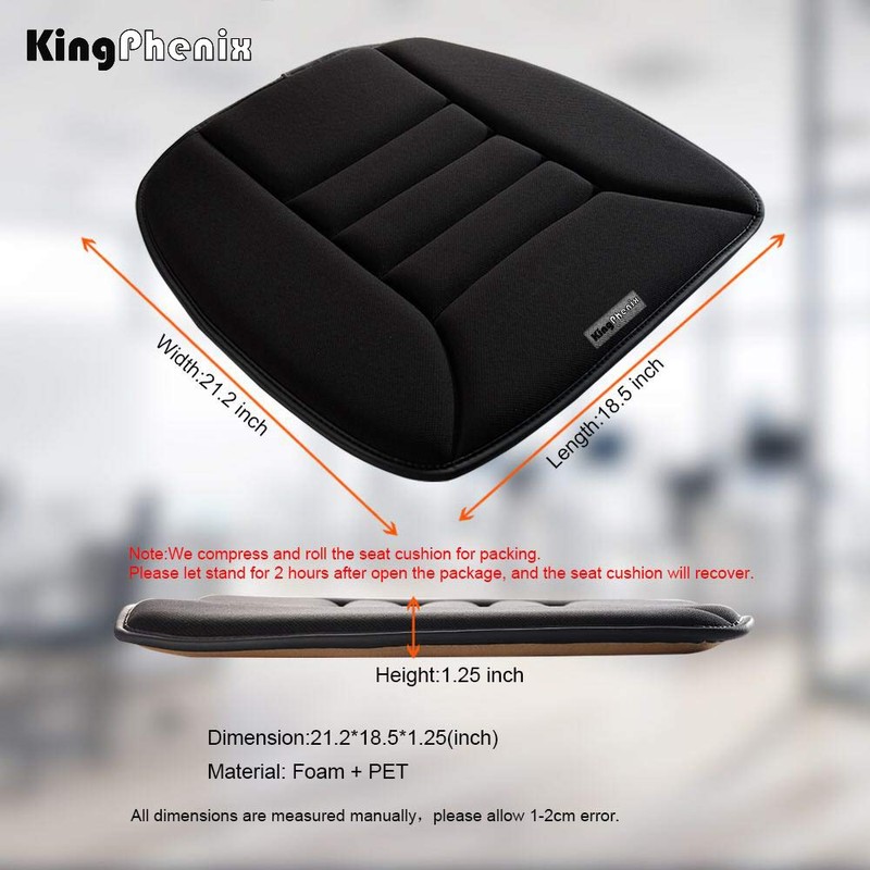 kingphenix Memory Foam Car Seat Cushion for Driver and Office