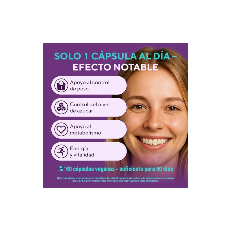 Polinicotinato Cromo 250 Mcg Suplemento Vegano Mineral Esencial Metabolismo Energía