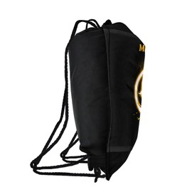 Mortal Kombat, MK11 Scorpion Glowing Logo Drawstring Backpack Sports Bag Sackpack 17" x 13", Perfect for Gym, Yoga or Practice