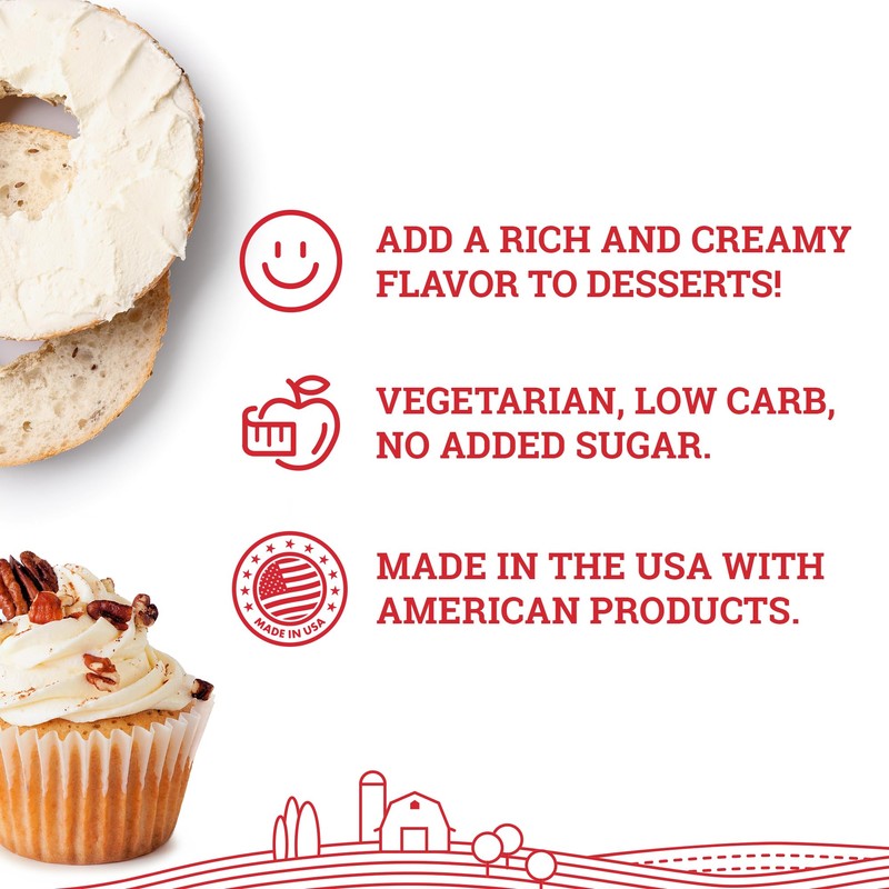 Hoosier Hill Farm Cream Cheese Powder, 1LB (Pack of 1)