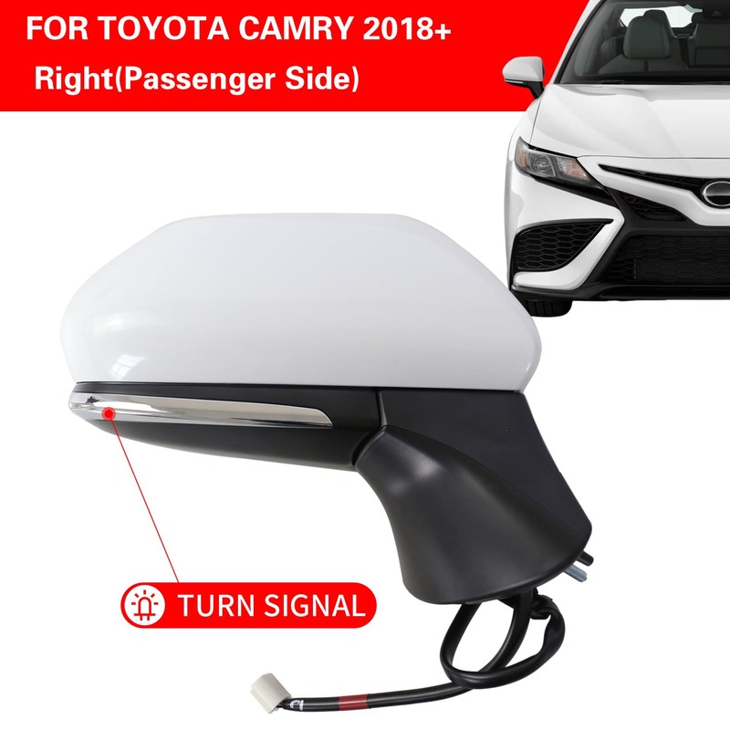 Marretoo for Toyota Camry Side Mirror Assembly Passenger 2024 2018