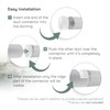 Vent Systems Ø150mm Plastic Inline Backdraft Damper Connect the exhaust
