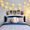 9.8ft Baseball Theme String Lights with Remote,Timer Dimmable Function,USB Powered