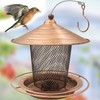 Zeqeey Metal Bird Feeder Hanging Bird Feeder for Birds Bird