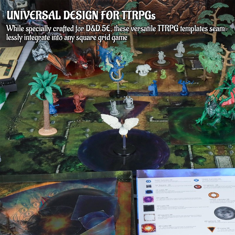 CZYY DND Area of Effect Spell Templates - Set of