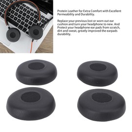 Ear Pads Replacement for Evolve 20 20se 30 30II 40 65, High Density Memory Foam, Soft Protein Leather, Robust and Resilient, Headphone Ear Cushions Cover