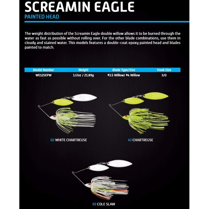 War Eagle WE34SEPW02 War 3/4SE Painted Head Double Willow White