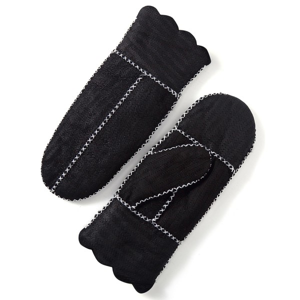 YISEVEN Women’s Winter Sheepskin Leather Shearling Mittens Soft Thick Furry