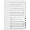 Q-Connect 1-15 Index Multi-punched Polypropylene White A4