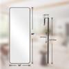 VooBang 14"x48" Full Length Over The Door Mirror, Aluminum Alloy