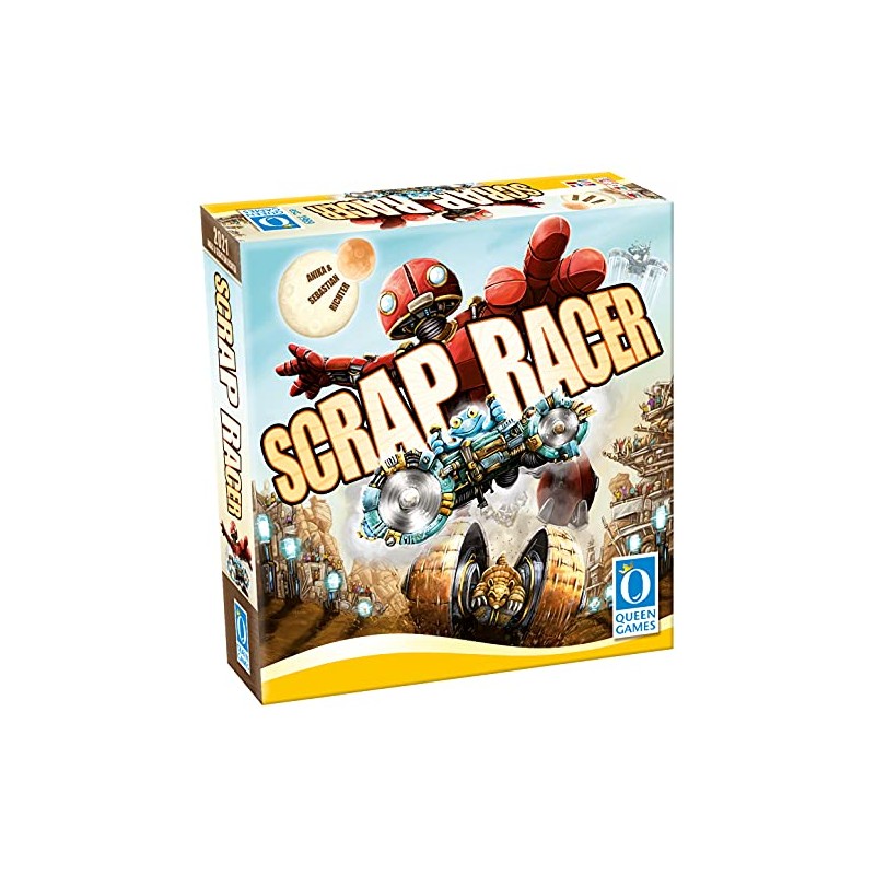 Queen Games Scrap Racer Strategy Dice Game for Families, Adults,
