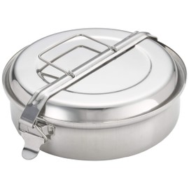 Ibili Lunch Box Stainless Steel Outdoor Camping Cookware with 20 cm Diameter 1.8 Litre Capacity