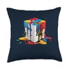 Melting Speed Cubing Puzzle Cuber Throw Pillow
