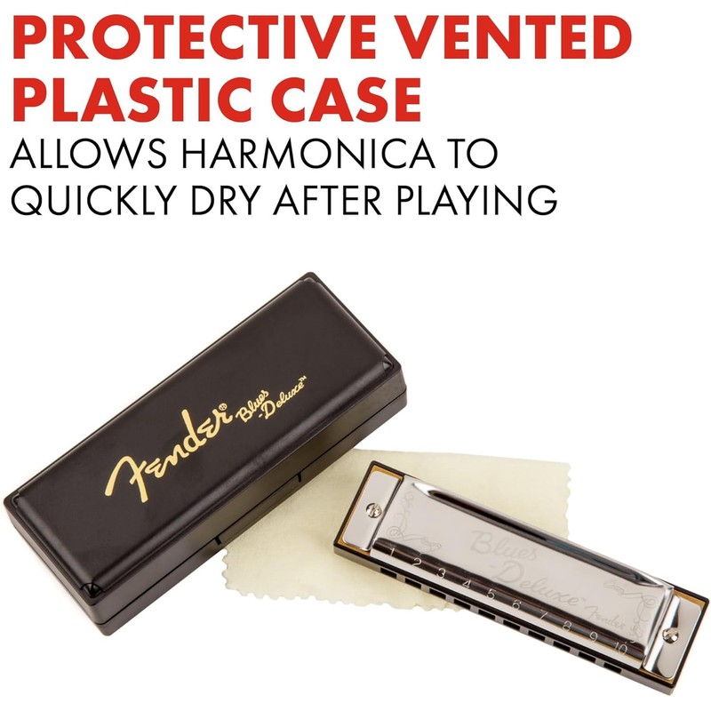 Fender Blues Deluxe Harmonica, Guitar Accessories, Key of G